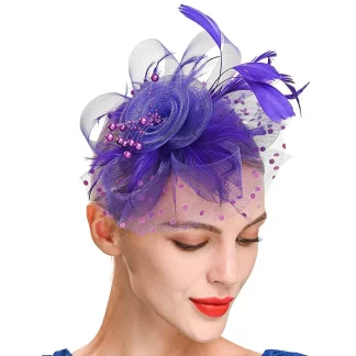 Purple Fascinators